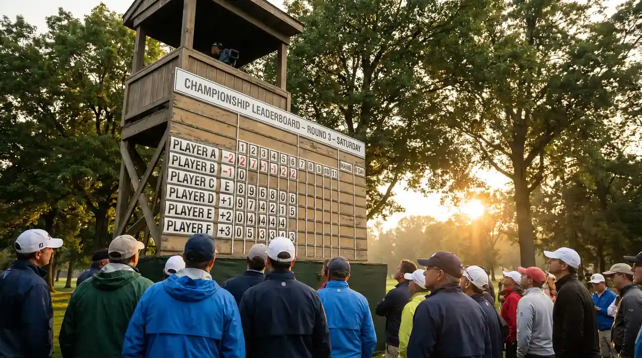 US Open-style leaderboard tower late on Saturday with a bogey-strewn scoring picture and few players under par